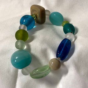 Glass Bead Stretch Bracelet